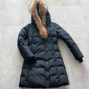 LIKE NEW Signature Mackage coat with real fur collar